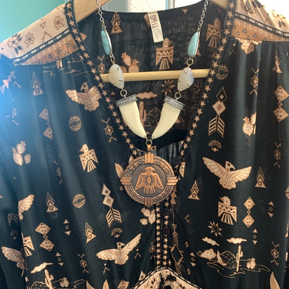 Vintage thunderbird copper necklace one of a kind - Picture 2 of 12